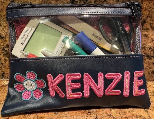 Create Your Own Applique Pencil and Accessory Pouch: Stylish Organization for Students