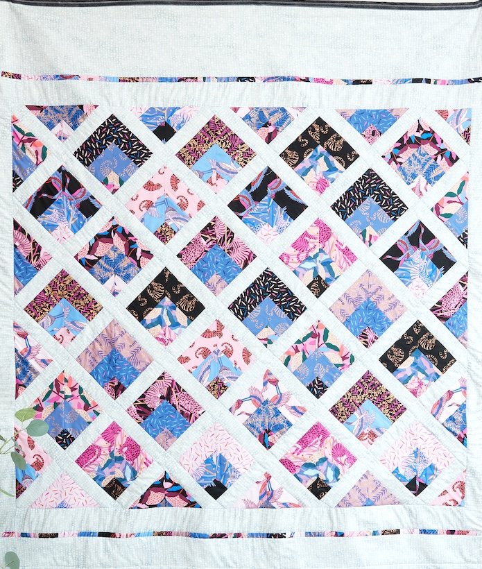 Geometric Jelly Roll Throw: A Modern Quilt Project