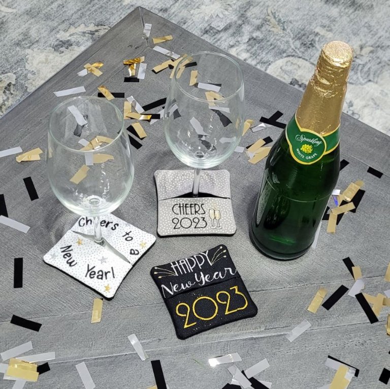 In-the-hoop Glass Coasters